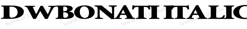DWBonati Italic字体转换